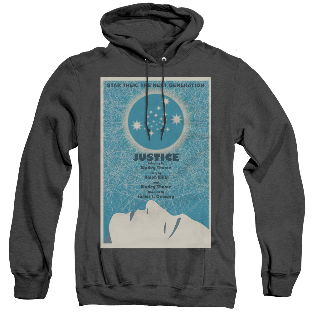 Star Trek/tng Season 1 Episode 8-adult Heather Hoodie-black
