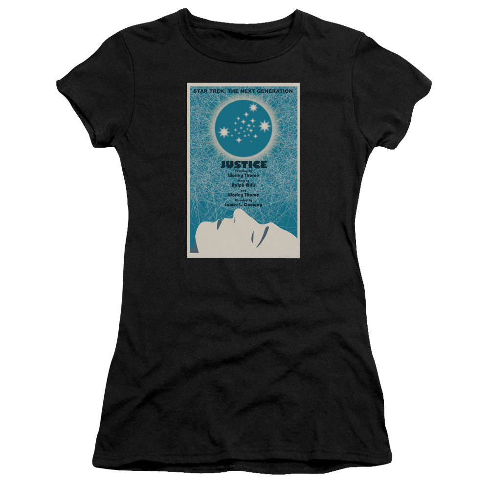Star Trek/tng Season 1 Episode 8-s/s Junior Sheer-black