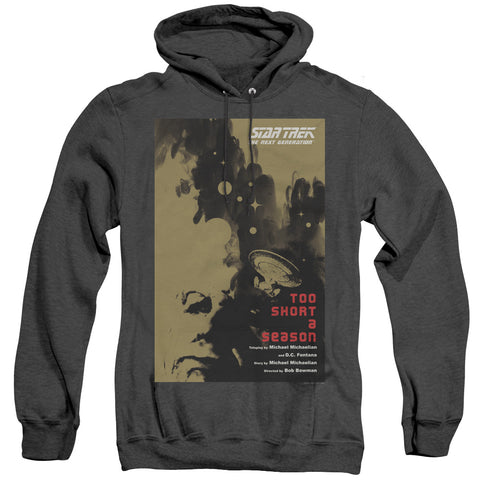 Star Trek/tng Season 1 Episode 16-adult Heather Hoodie-black