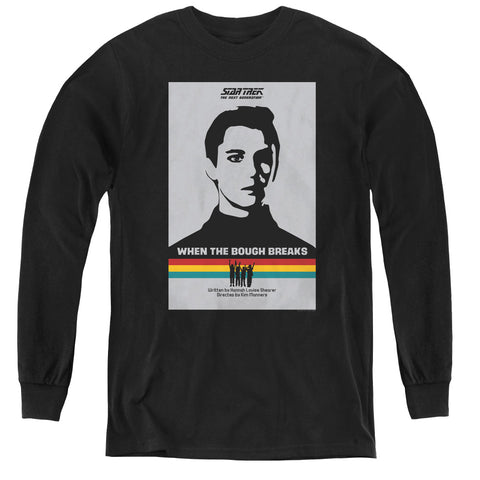 Star Trek/tng Season 1 Episode 17-youth Long Sleeve Tee-black