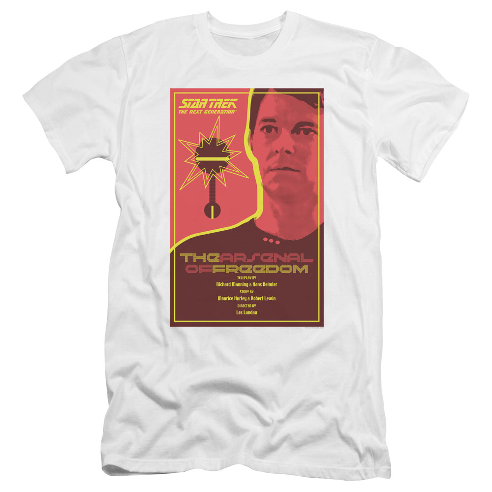 Star Trek/tng Season 1 Episode 21-premuim Canvas Adult Slim Fit 30/1-white