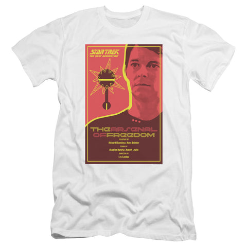 Star Trek/tng Season 1 Episode 21-premuim Canvas Adult Slim Fit 30/1-white
