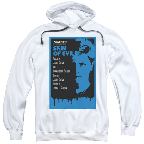 Star Trek/tng Season 1 Episode 23-adult Pull-over Hoodie-white