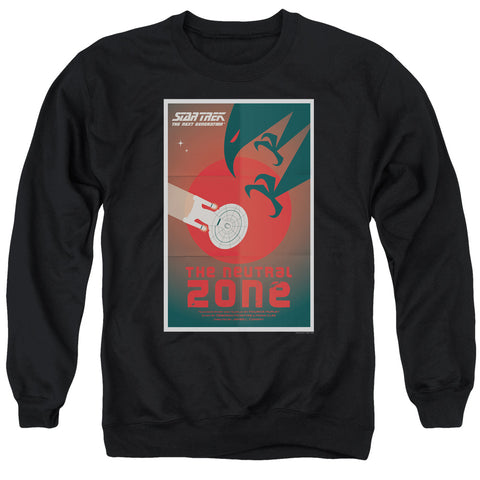 Star Trek/tng Season 1 Episode 26-adult Crewneck Sweatshirt-black