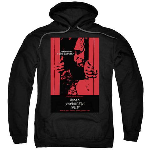 Star Trek/tng Season 2 Episode 2-adult Pull-over Hoodie-black
