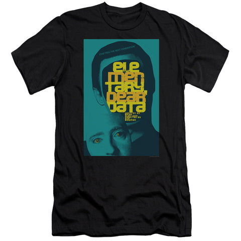 Star Trek/tng Season 2 Episode 3-premuim Canvas Adult Slim Fit 30/1-black