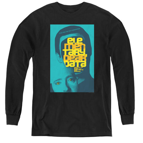 Star Trek/tng Season 2 Episode 3-youth Long Sleeve Tee-black
