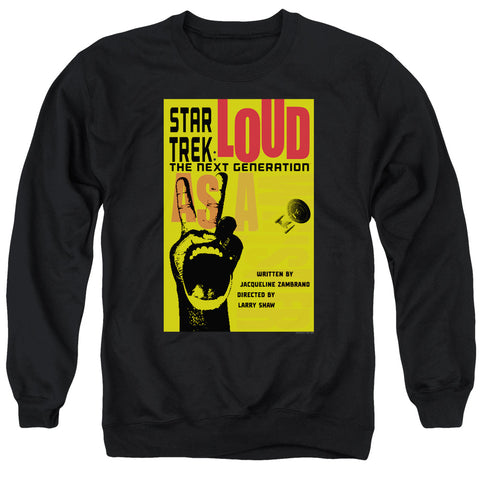 Star Trek/tng Season 2 Episode 5-adult Crewneck Sweatshirt-black
