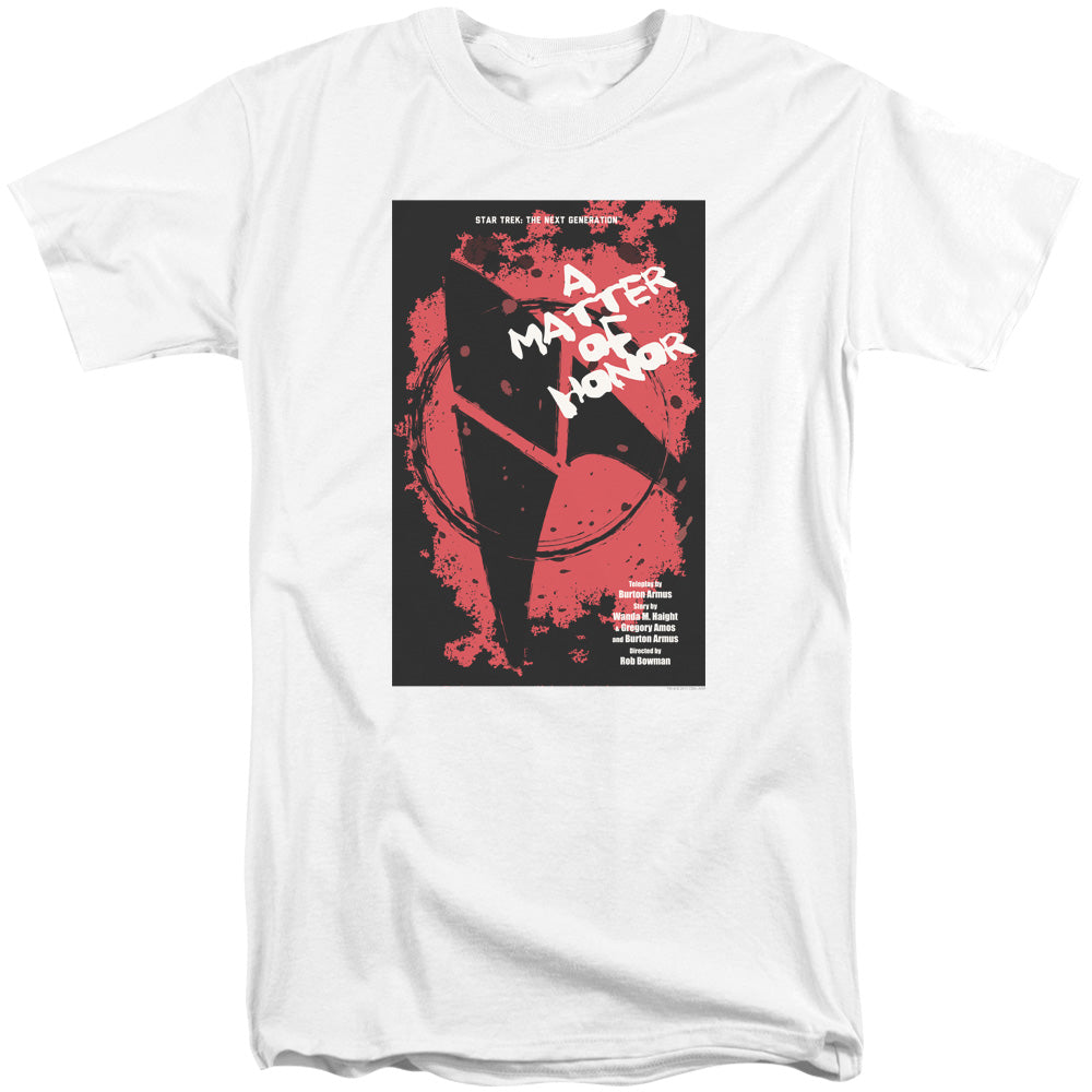 Star Trek/tng Season 2 Episode 8-s/s Adult Tall 18/1-white