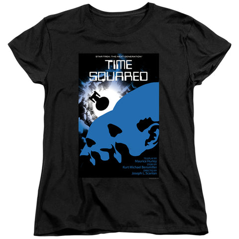 Star Trek/tng Season 2 Episode 13-s/s Womens Tee-black