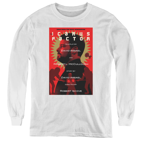 Star Trek/tng Season 2 Episode 14-youth Long Sleeve Tee-white