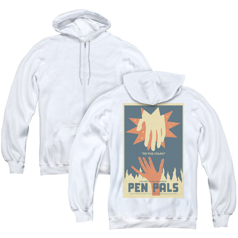 Star Trek/tng Season 2 Episode 15 (back Print) - Adult Zipper Hoodie-white