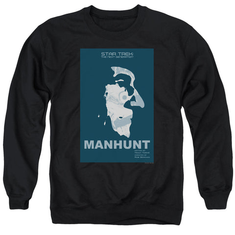 Star Trek/tng Season 2 Episode 19-adult Crewneck Sweatshirt-black
