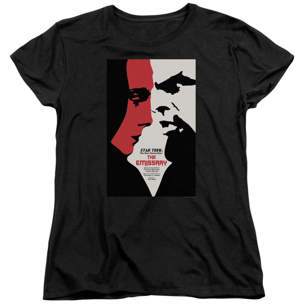 Star Trek/tng Season 2 Episode 20-s/s Womens Tee-black