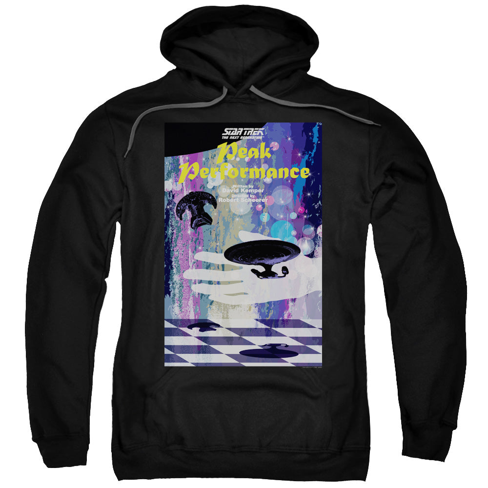 Star Trek/tng Season 2 Episode 21-adult Pull-over Hoodie-black