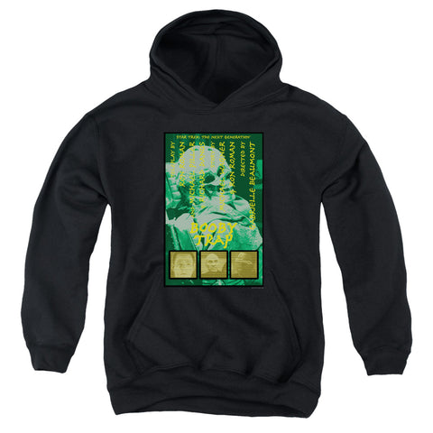 Star Trek/tng Season 3 Episode 6-youth Pull-over Hoodie-black