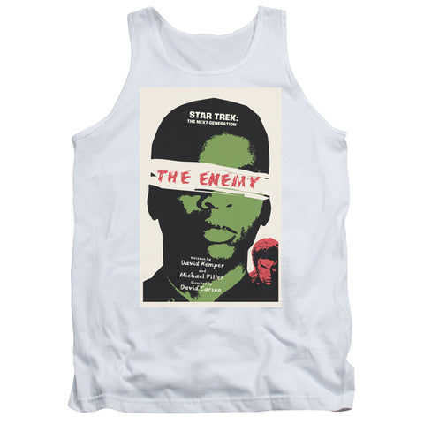 Star Trek/tng Season 3 Episode 7-adult Tank-white