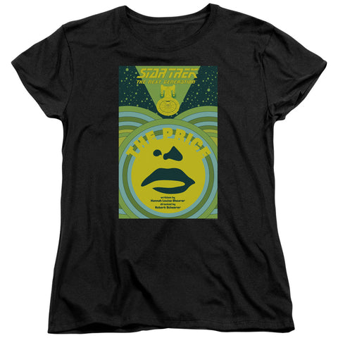 Star Trek/tng Season 3 Episode 8-s/s Womens Tee-black