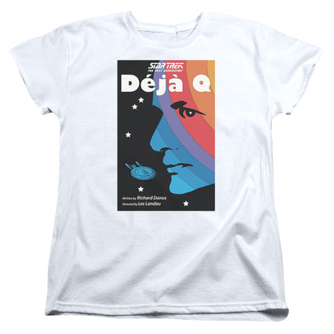 Star Trek/tng Season 3 Episode 13-s/s Womens Tee-white