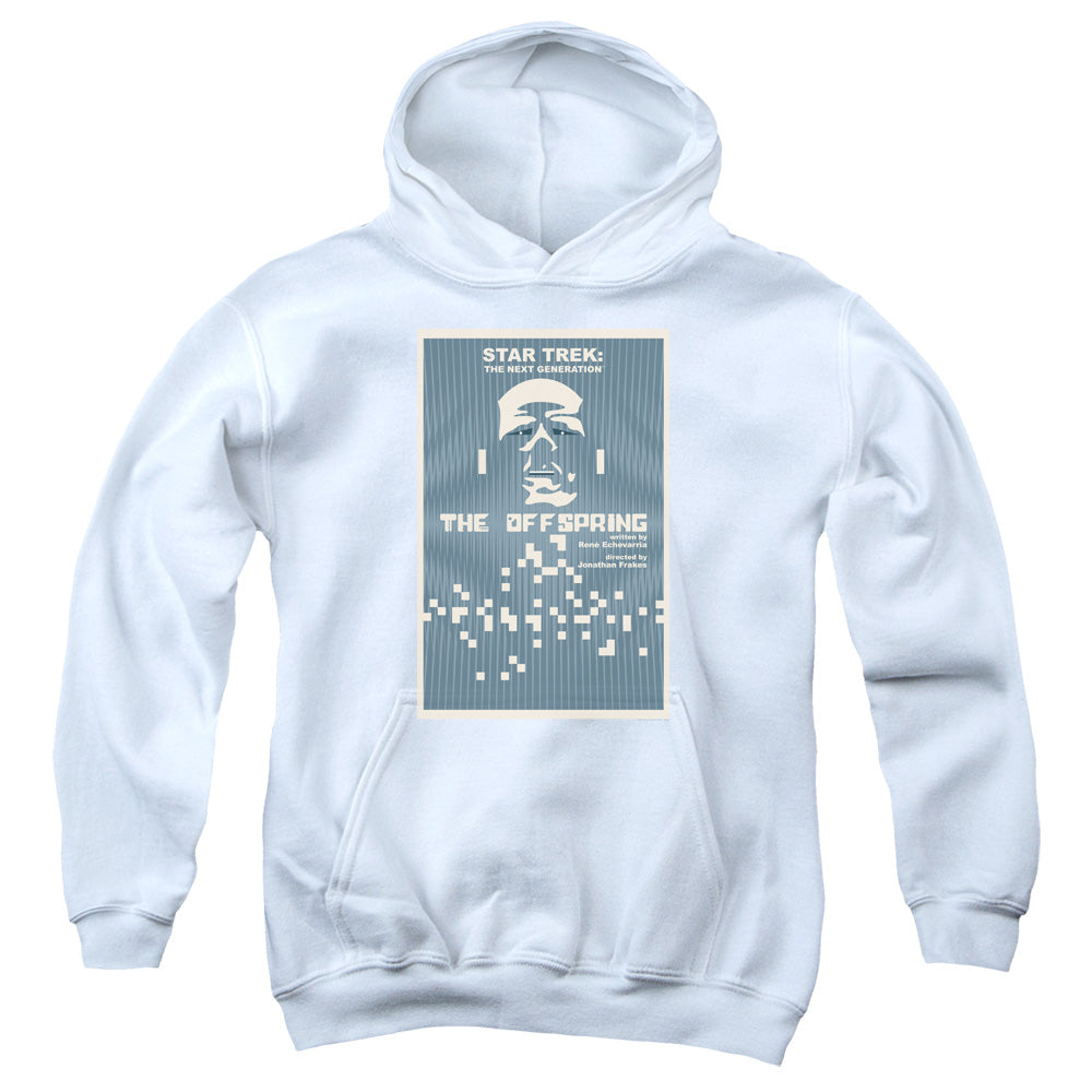 Star Trek/tng Season 3 Episode 16-youth Pull-over Hoodie-white