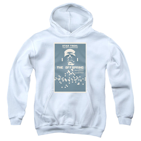 Star Trek/tng Season 3 Episode 16-youth Pull-over Hoodie-white