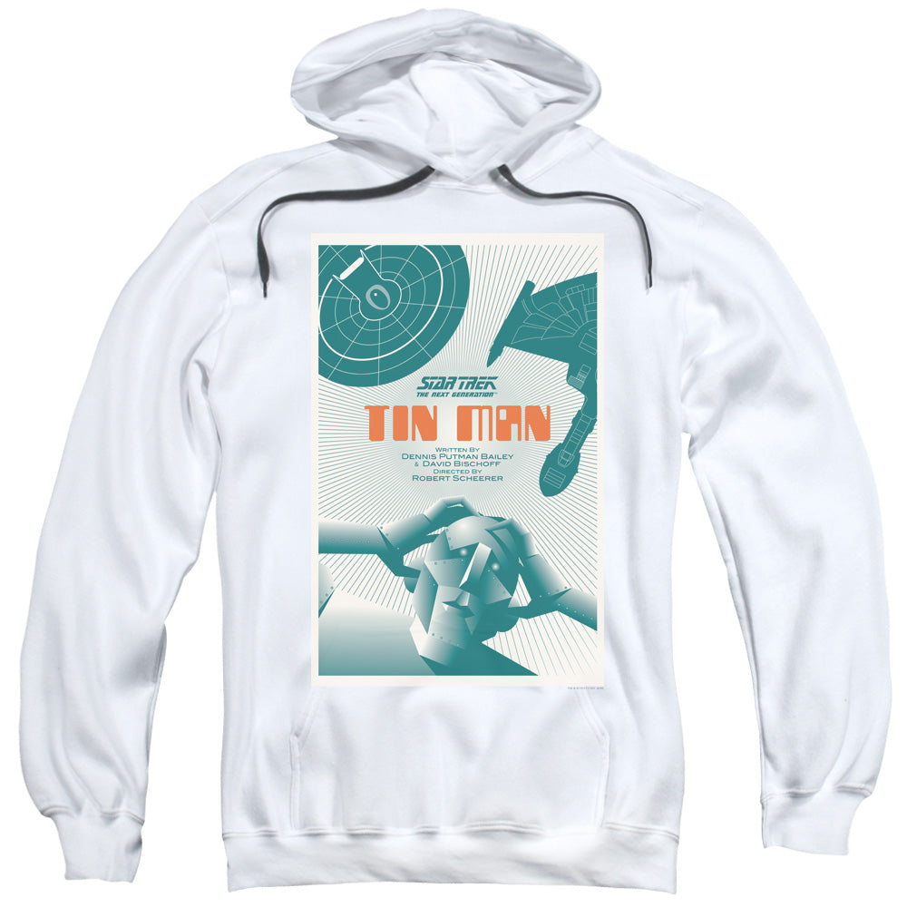 Star Trek/tng Season 3 Episode 20-adult Pull-over Hoodie-white