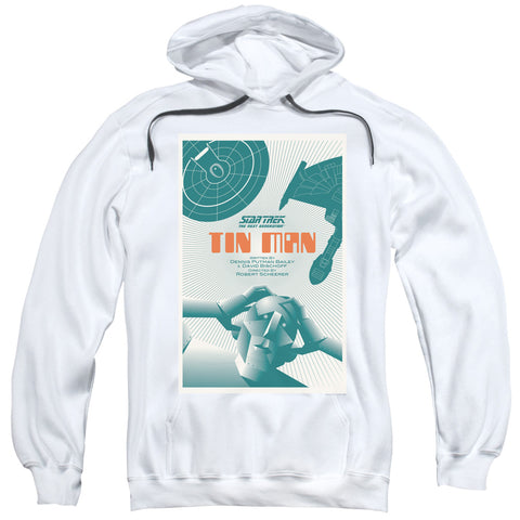 Star Trek/tng Season 3 Episode 20-adult Pull-over Hoodie-white