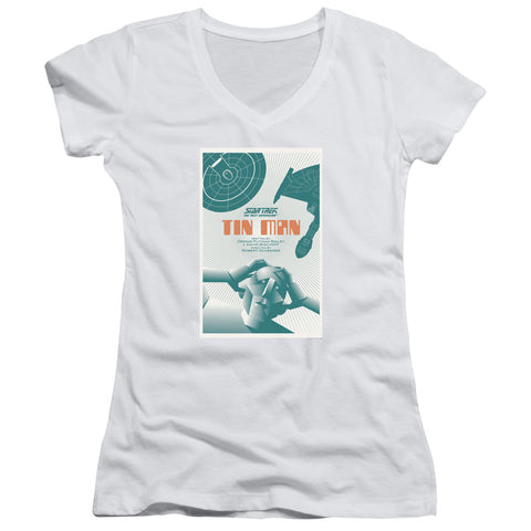 Star Trek/tng Season 3 Episode 20-junior V-neck-white