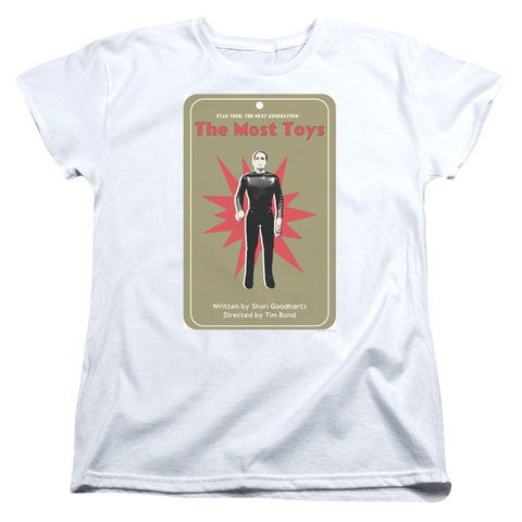 Star Trek/tng Season 3 Episode 22-s/s Womens Tee-white