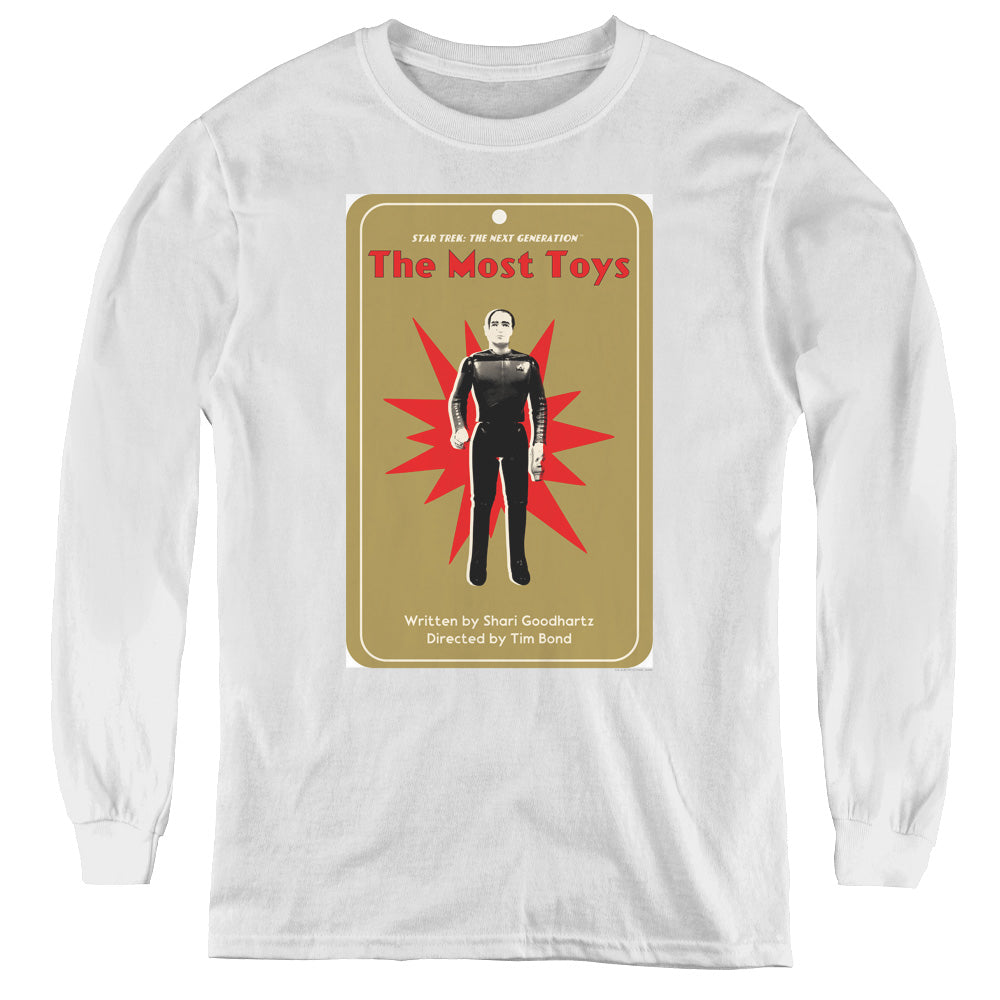 Star Trek/tng Season 3 Episode 22-youth Long Sleeve Tee-white