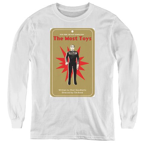 Star Trek/tng Season 3 Episode 22-youth Long Sleeve Tee-white