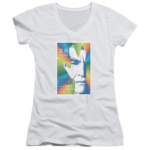 Star Trek/tng Season 3 Episode 23-junior V-neck-white