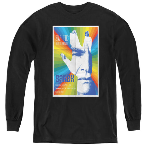 Star Trek/tng Season 3 Episode 23-youth Long Sleeve Tee-black