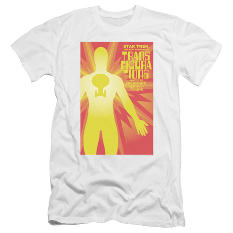 Star Trek/tng Season 3 Episode 25-premuim Canvas Adult Slim Fit 30/1-white