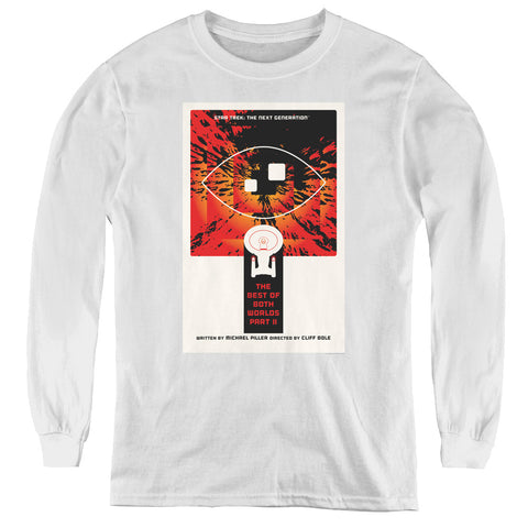 Star Trek/tng Season 4 Episode 1-youth Long Sleeve Tee-white