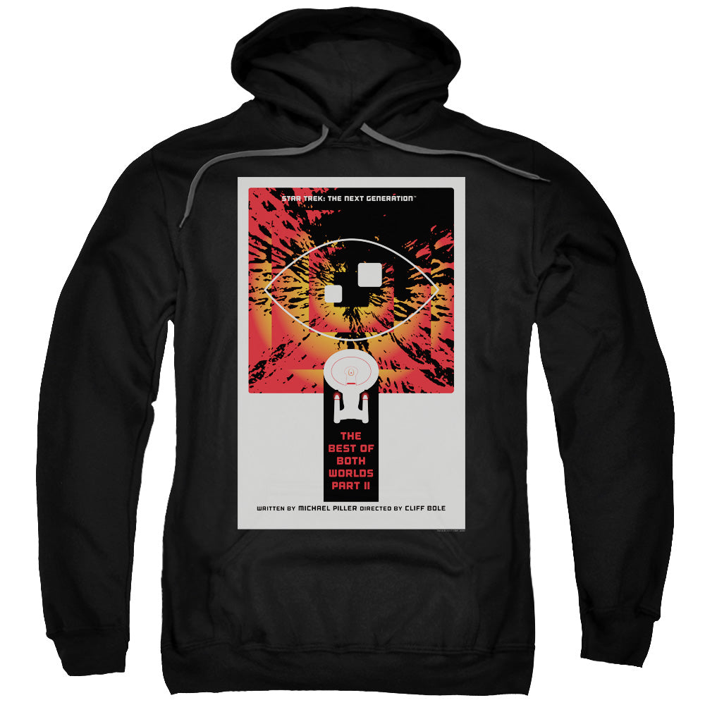 Star Trek/tng Season 4 Episode 1-adult Pull-over Hoodie-black
