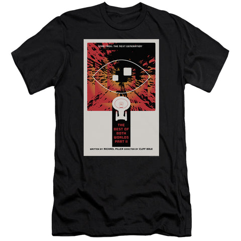 Star Trek/tng Season 4 Episode 1-premuim Canvas Adult Slim Fit 30/1-black