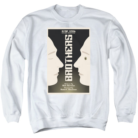 Star Trek/tng Season 4 Episode 3-adult Crewneck Sweatshirt-white