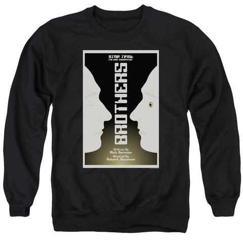 Star Trek/tng Season 4 Episode 3-adult Crewneck Sweatshirt-black