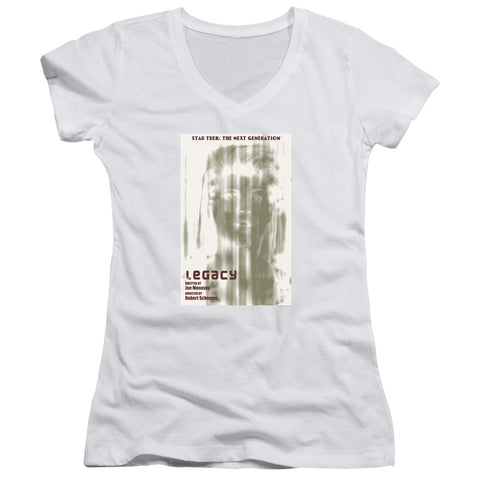 Star Trek/tng Season 4 Episode 6-junior V-neck-white