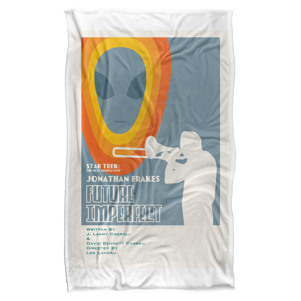 Star Trek/tng Season 4 Episode 8-silky Touch Blanket-white