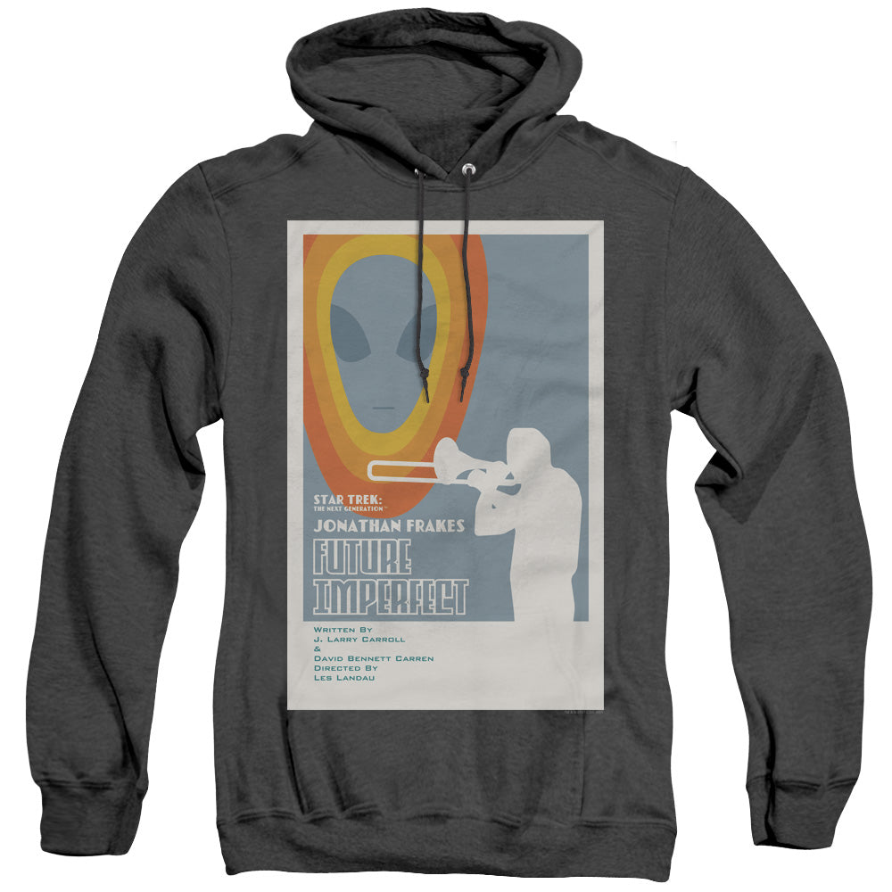 Star Trek/tng Season 4 Episode 8-adult Heather Hoodie-black