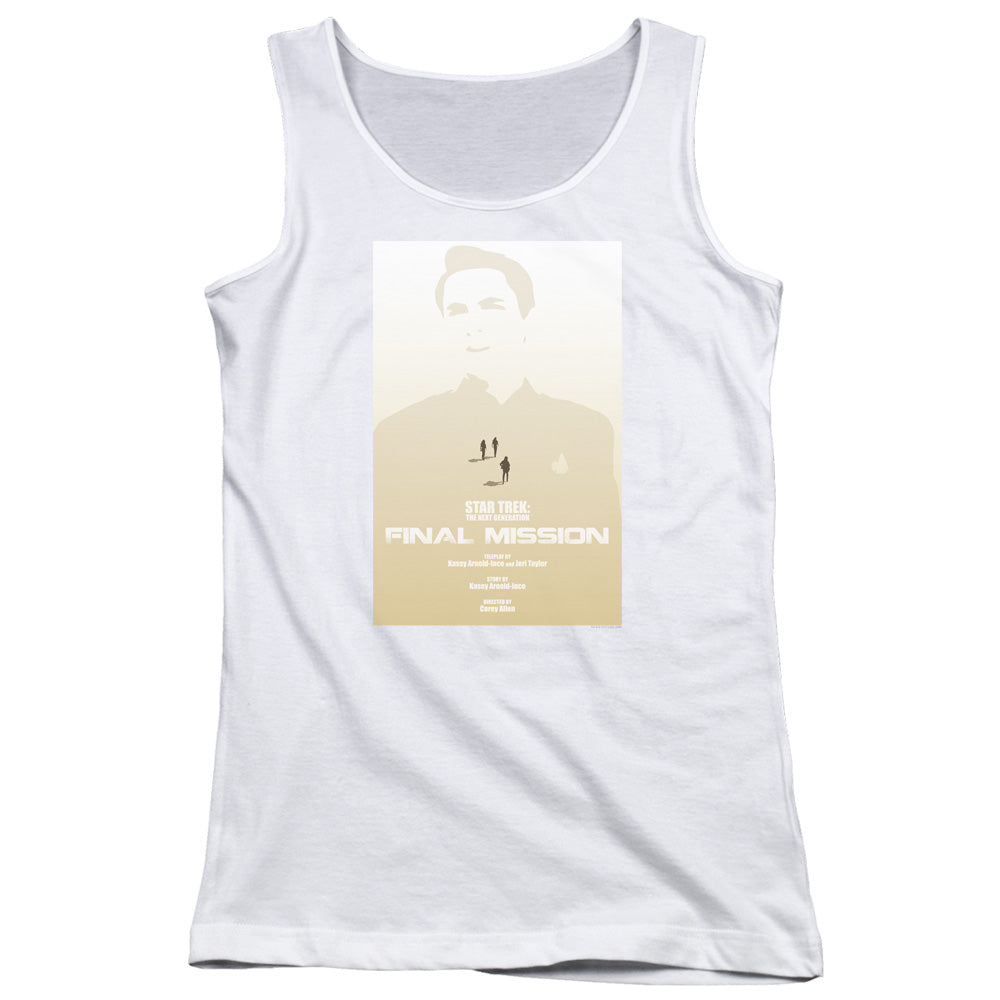 Star Trek/tng Season 4 Episode 9-juniors Tank Top-white