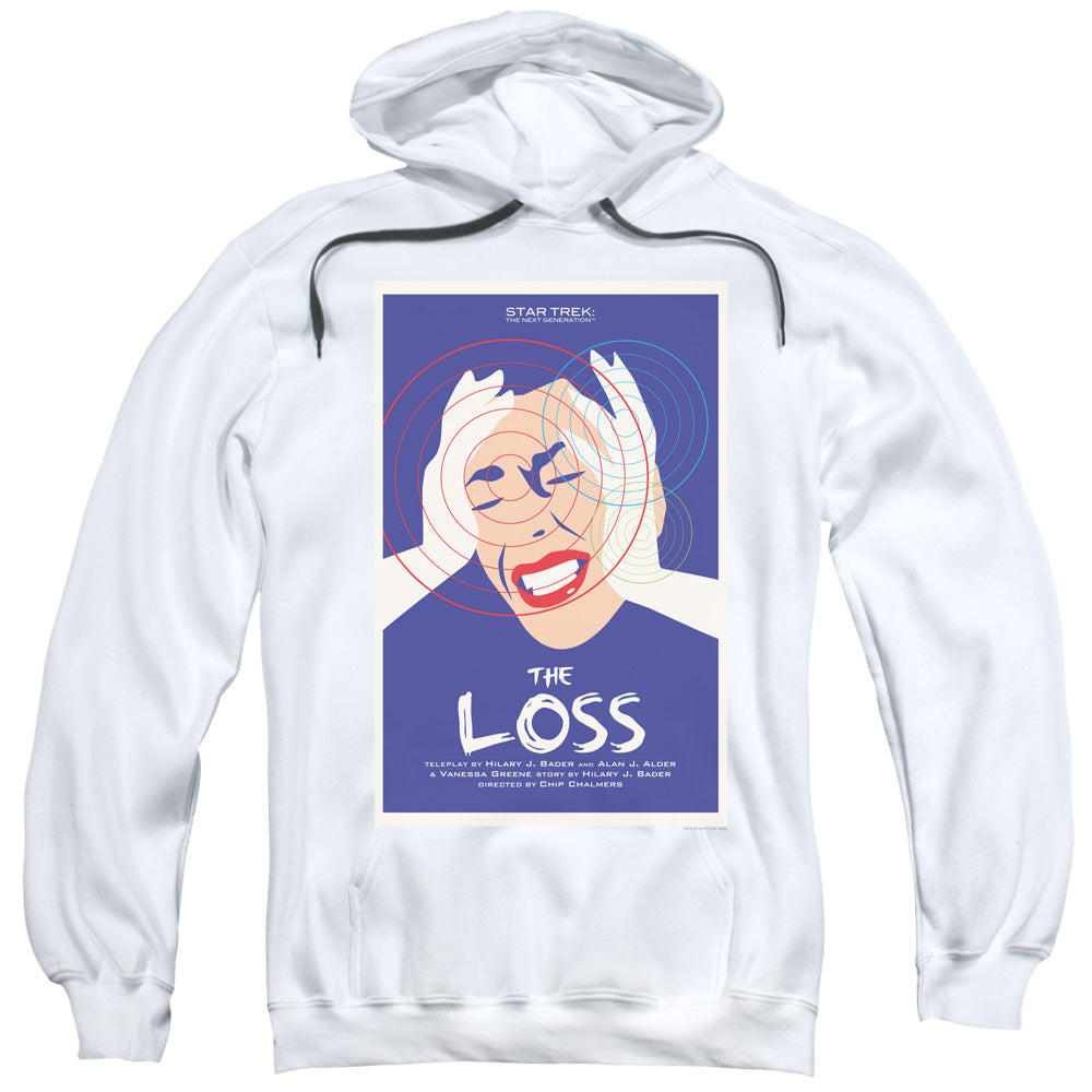 Star Trek/tng Season 4 Episode 10-adult Pull-over Hoodie-white