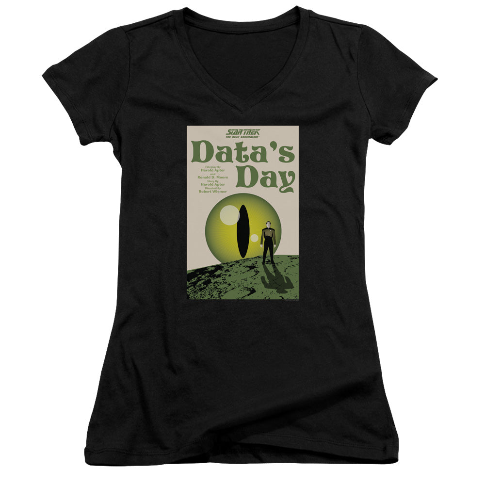 Star Trek/tng Season 4 Episode 11-junior V-neck-black