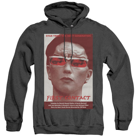 Star Trek/tng Season 4 Episode 15-adult Heather Hoodie-black