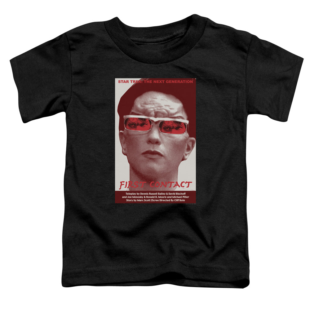 Star Trek/tng Season 4 Episode 15-s/s Toddler Tee-black