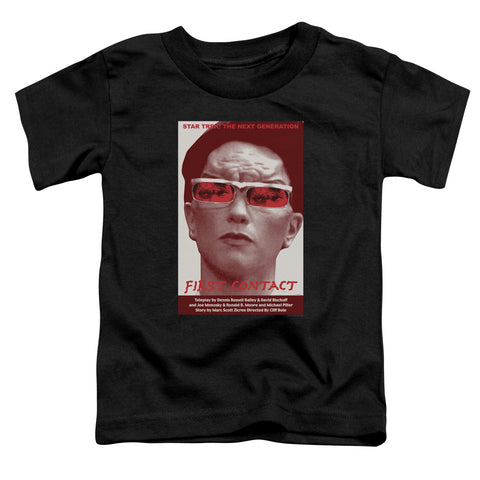 Star Trek/tng Season 4 Episode 15-s/s Toddler Tee-black