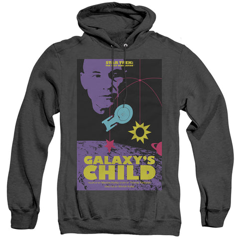 Star Trek/tng Season 4 Episode 16-adult Heather Hoodie-black