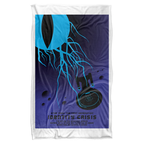 Star Trek/tng Season 4 Episode 18-silky Touch Blanket-white